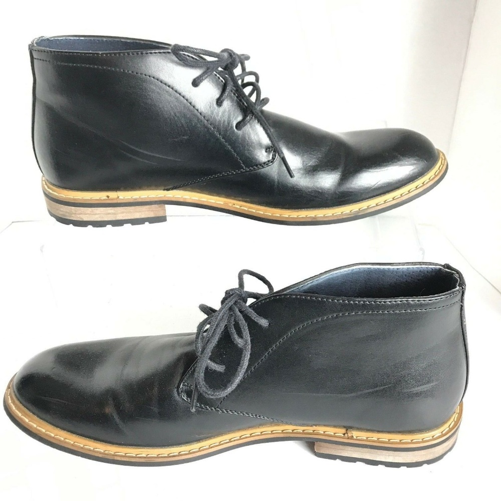 Bruno‎ Marc New York Mens Shoes Black Lace Up Sz 11